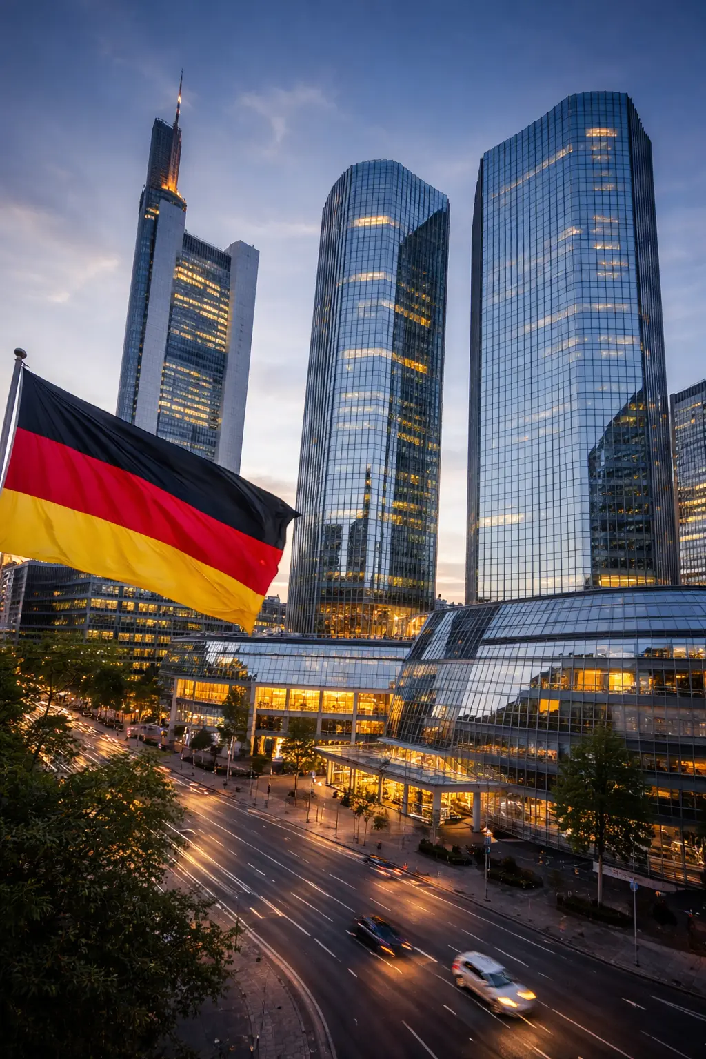 Engineering Investments | Modern commercial real estate building in Germany with urban city environment – investment opportunity